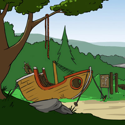 Entwurf zu einem Hintergrund aus dem Lurs-Abenteuer (LegaKids.net)